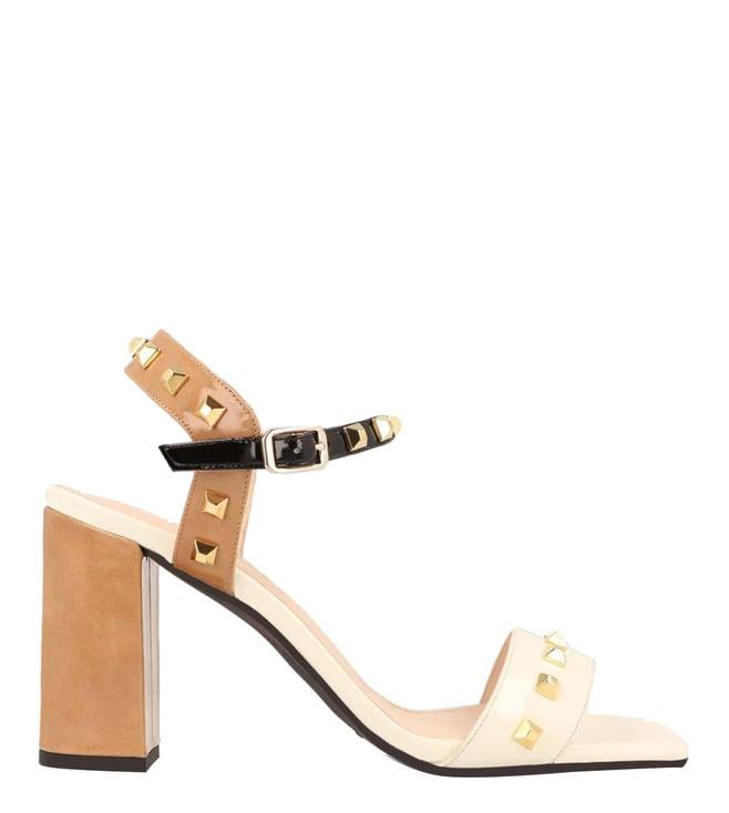 lodi ecru negro galeon ankle strap sandals