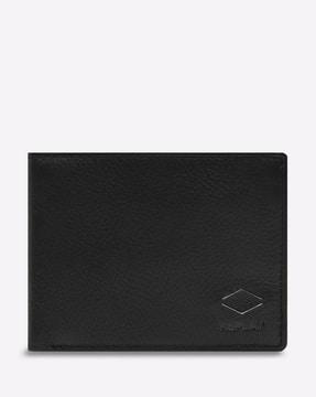 logo debossed bi-fold wallet