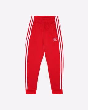logo embroidered 3-striped track pants