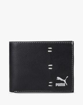 logo print bi-fold wallet