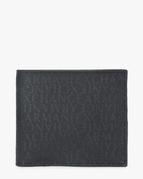 logo print bi-fold wallet