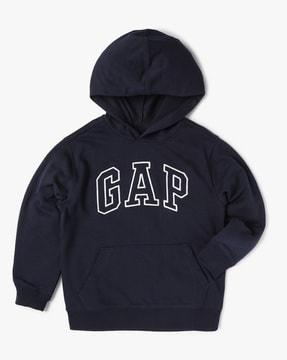 logo applique hoodie