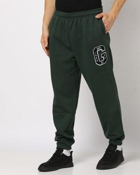 logo applique joggers with elasticated waist