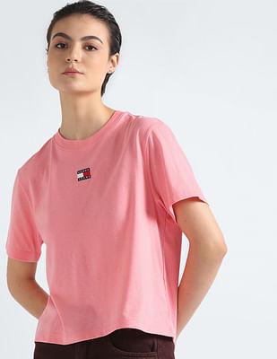 logo badge boxy t-shirt