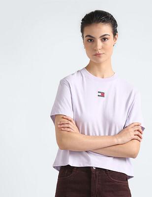 logo badge boxy t-shirt