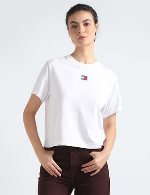 logo badge boxy t-shirt