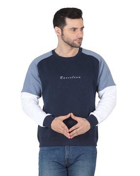 logo branded crew-neck sweatshirt