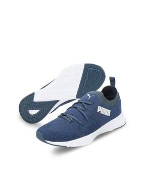 logo branded sports shoes
