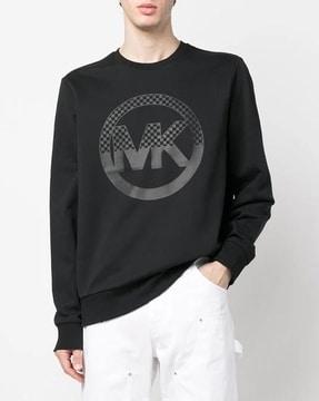 logo cotton blend sweatshirt