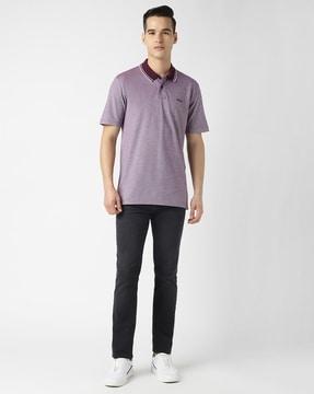 logo cotton regular fit polo t-shirt