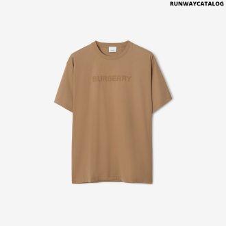 logo cotton t-shirtprice undefined colour: camel