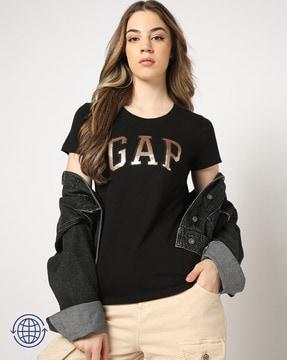 logo embellished round-neck t-shirt