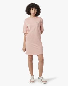 logo embellished t-shirt dress