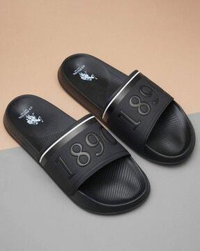 logo embossed slides