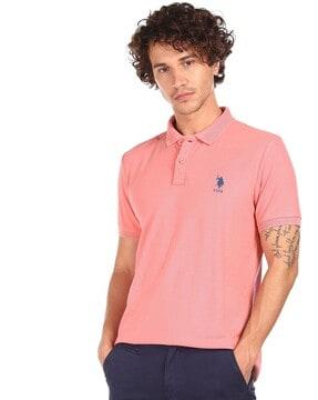 logo embroidered polo t-shirt