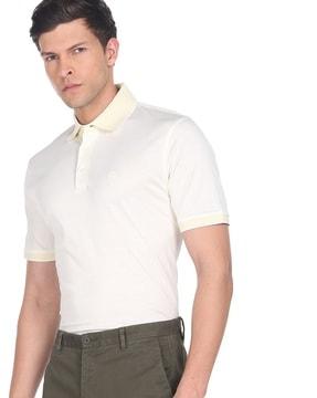 logo embroidered polo t-shirt