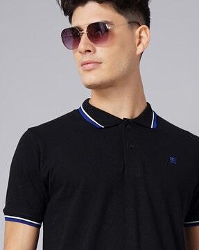 logo embroidered polo t-shirt