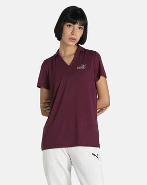 logo placement polo t-shirt