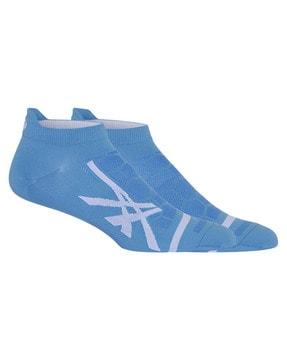 logo print ankle-length socks