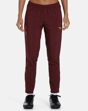 logo print ankle-length track pants