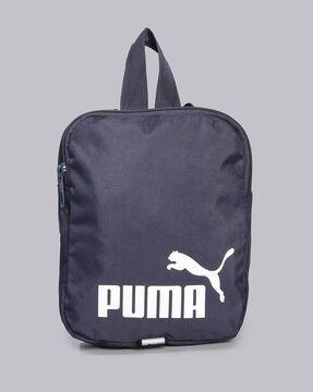 logo print backpack