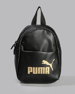 logo print backpack
