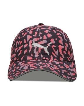 logo print baseball cap