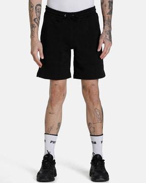 logo print city shorts with drawstring waist