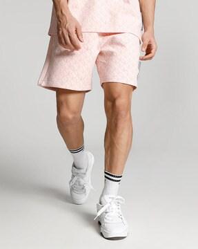 logo print city shorts