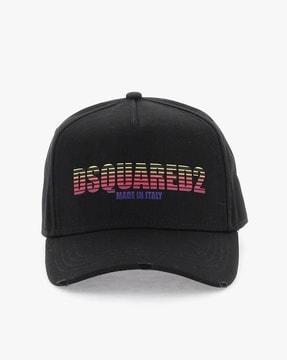 logo print cotton baseball cap