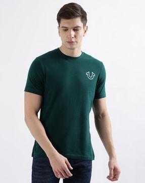 logo print crew-neck cotton t-shirt