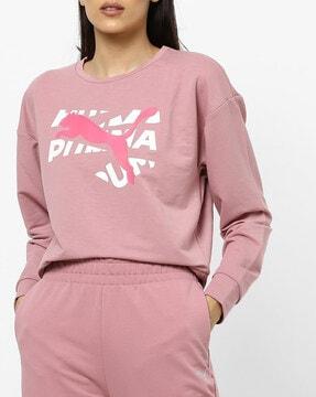 logo print crew-neck sweatshirt