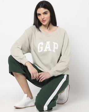 logo print crew-neck sweatshirt