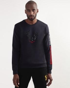 logo print crew-neck sweatshirt