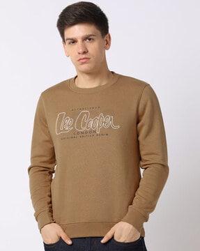 logo print crew-neck sweatshirt