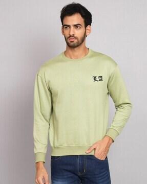 logo print crew-neck sweatshirt