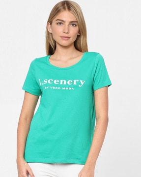 logo print crew-neck t-shirt