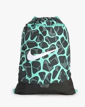 logo print drawstring bag