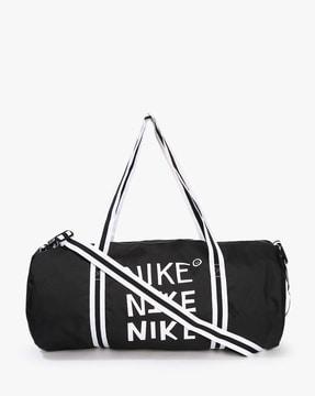 logo print duffel bag