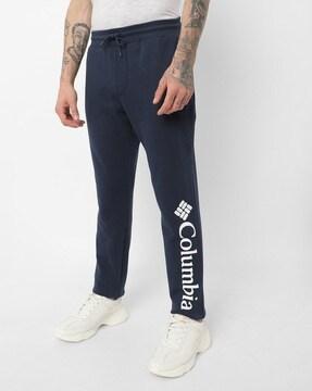 logo print fleece jogger ii pants with insert pockets