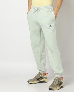 logo print joggers with drawstring waist