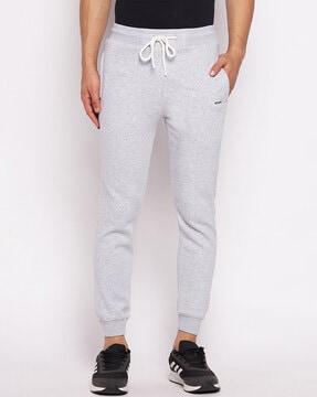 logo print joggers with drawstrings