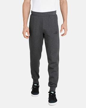 logo print joggers with elasticatec waist