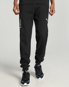 logo print joggers with elasticated waist