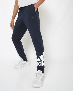 logo print joggers with insert pockets