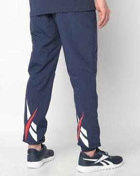 logo print joggers with insert pockets