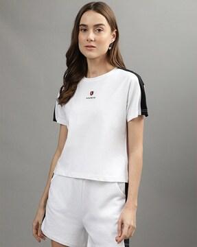 logo print regular fit crew-neck t-shirt