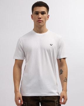 logo print regular fit crew-neck t-shirt