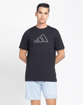 logo print regular fit crew-neck t-shirt