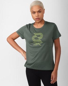 logo print regular fit round-neck t-shirt